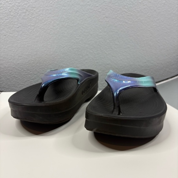 OOFOS OOmega OOlala Luxe Platform Sandal - Atlantis - Picture 4 of 13